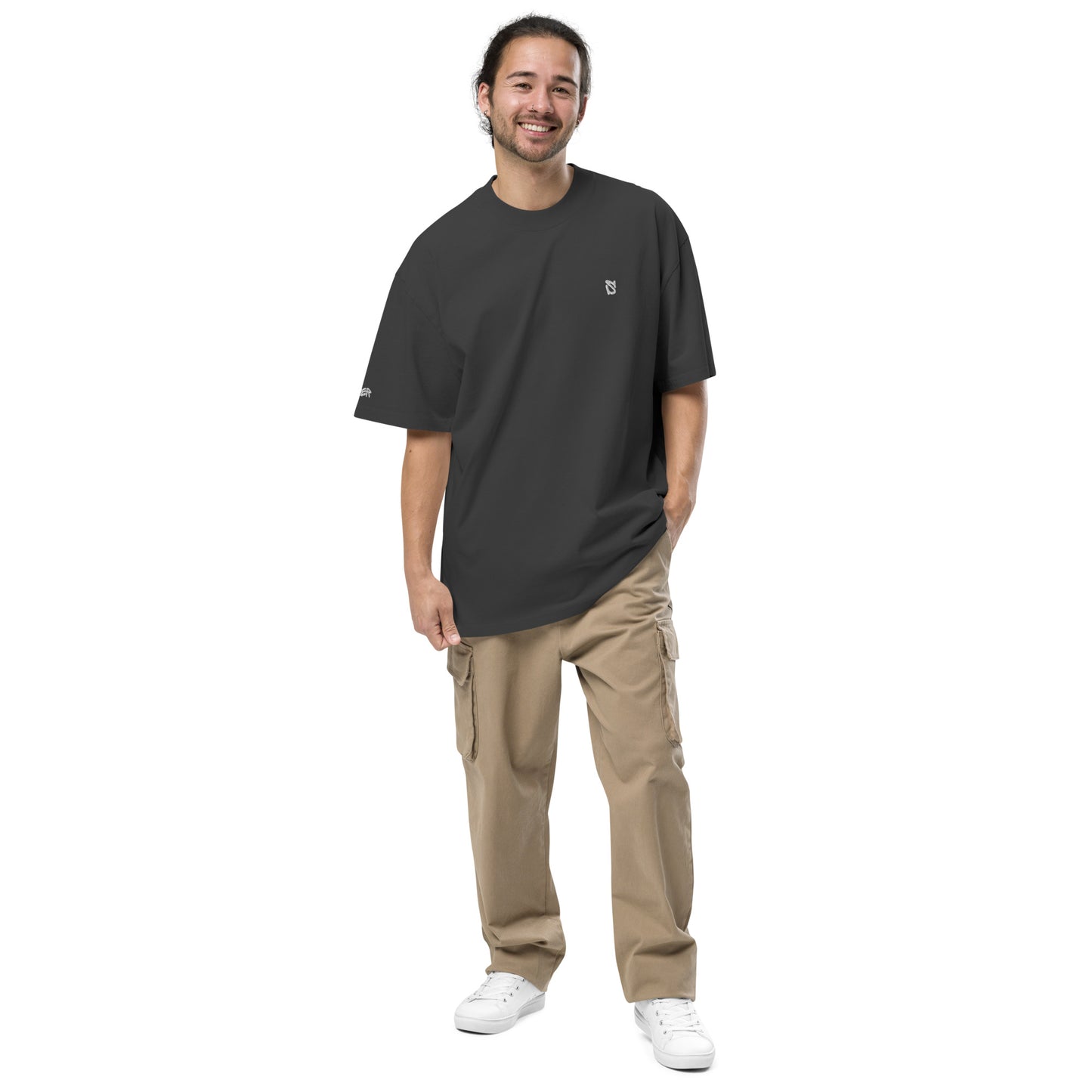 Oversized Tee - White Logo