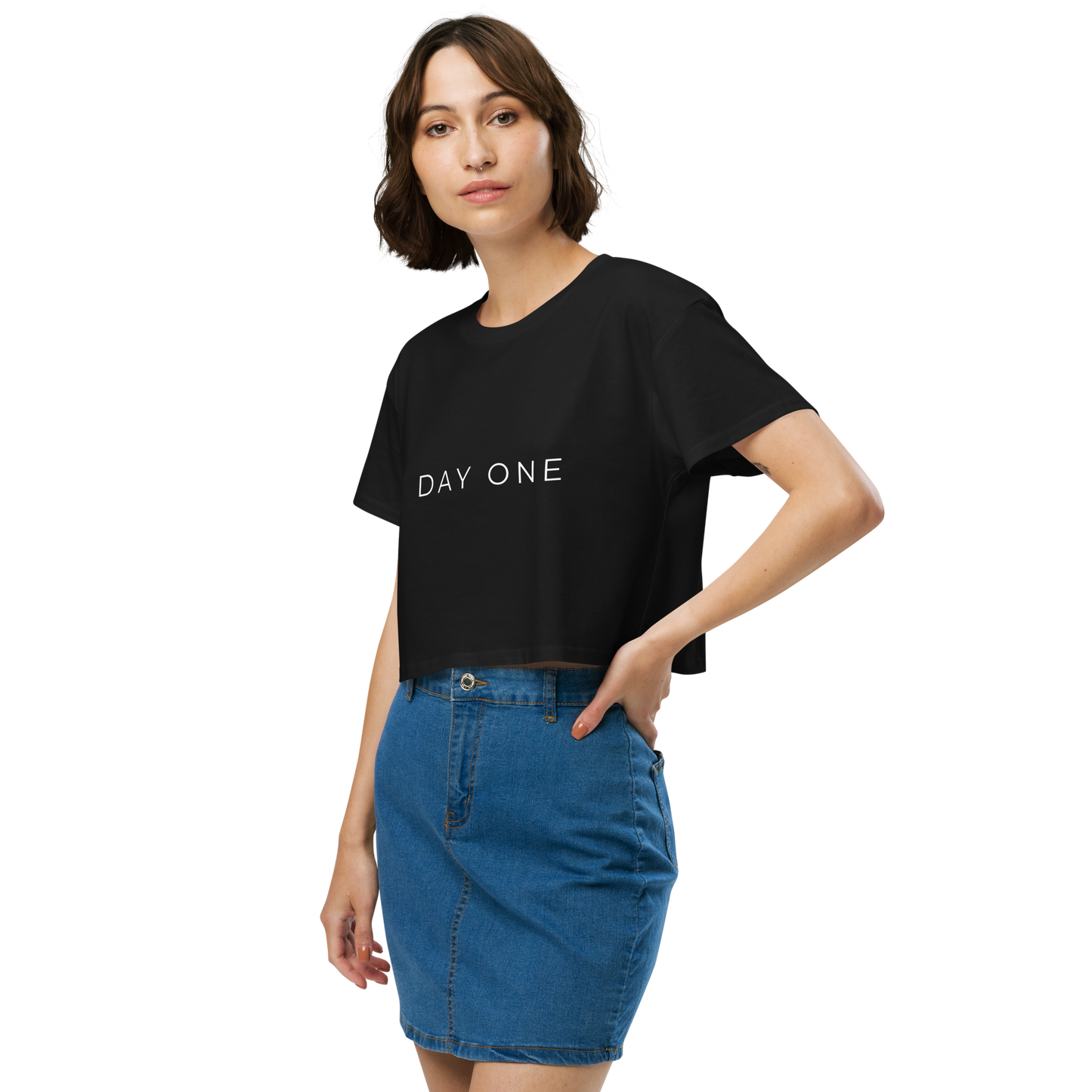 Day One crop Tee