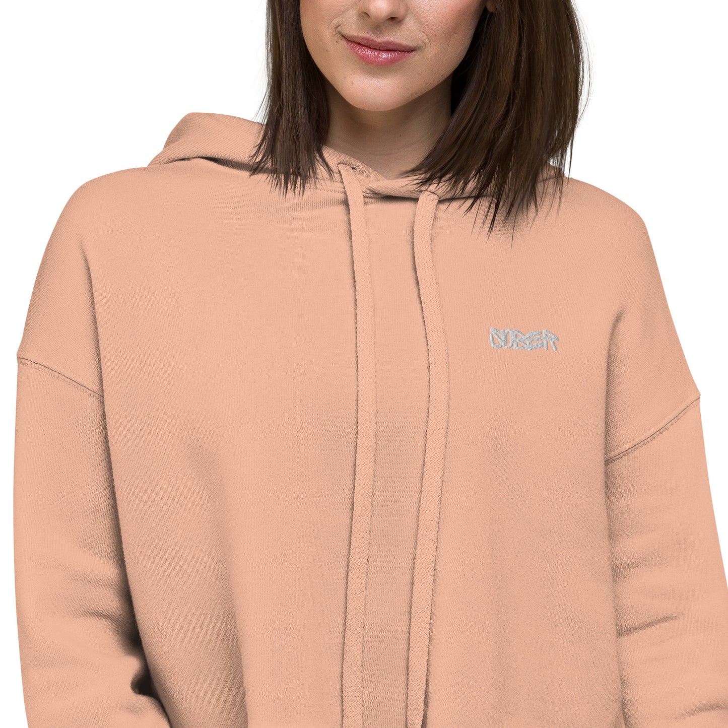 Bantam Crop Hoodie - Peach